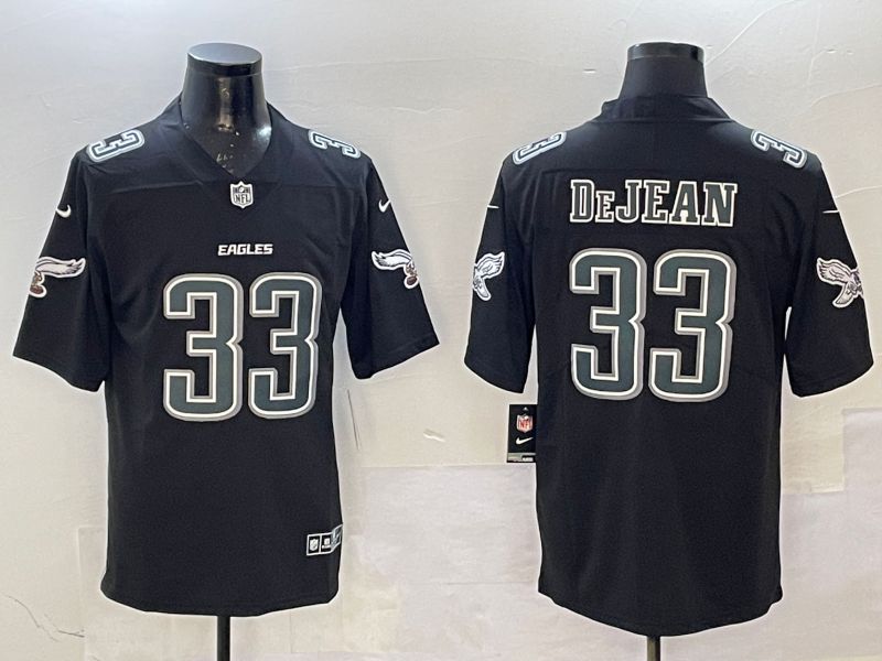 Men Philadelphia Eagles #33 DeJean Black Fashion 2025 Nike Limited NFL Jersey style 6->philadelphia eagles->NFL Jersey